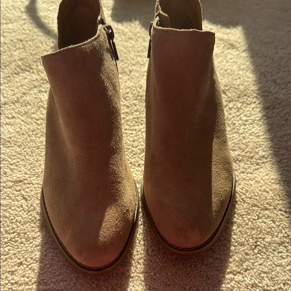 Women's Suede Ankle Boots - Brown